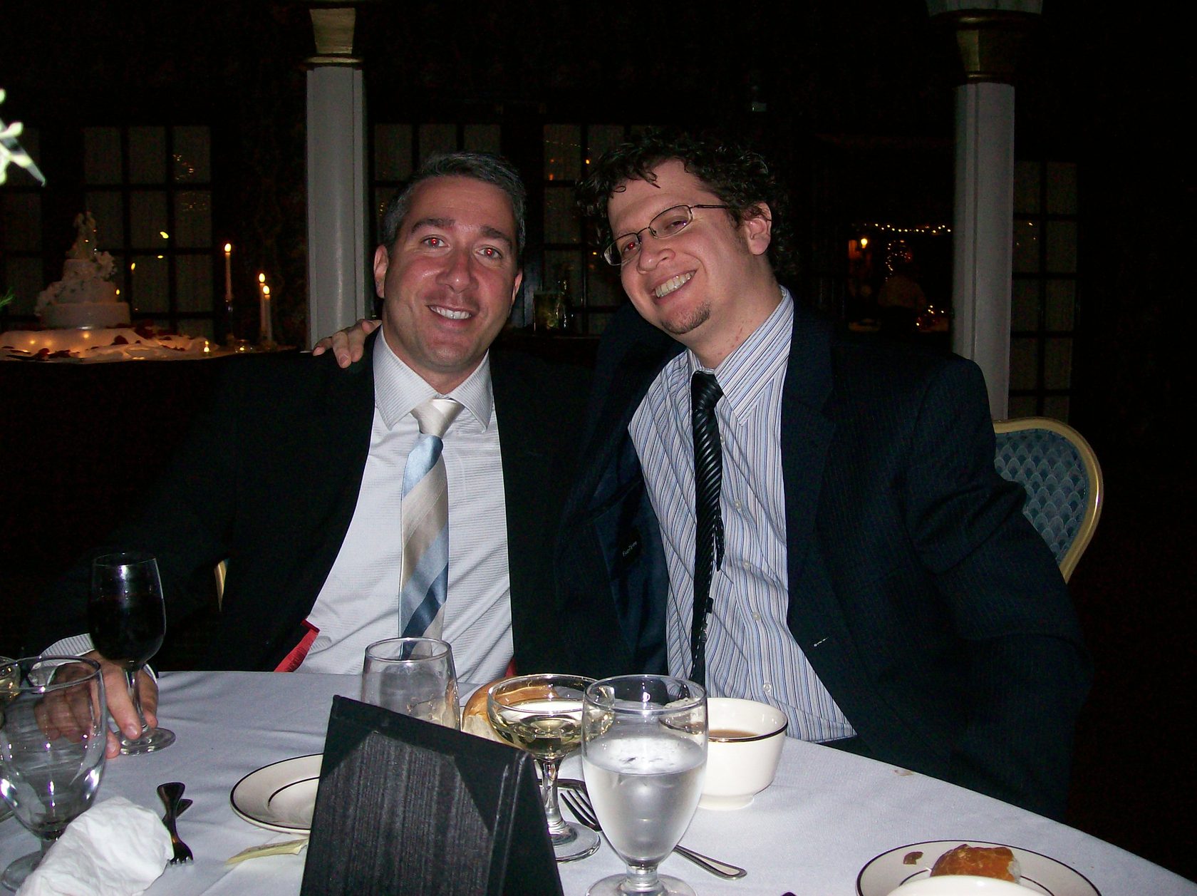 Joe Pecora and Tony at DeVito wedding