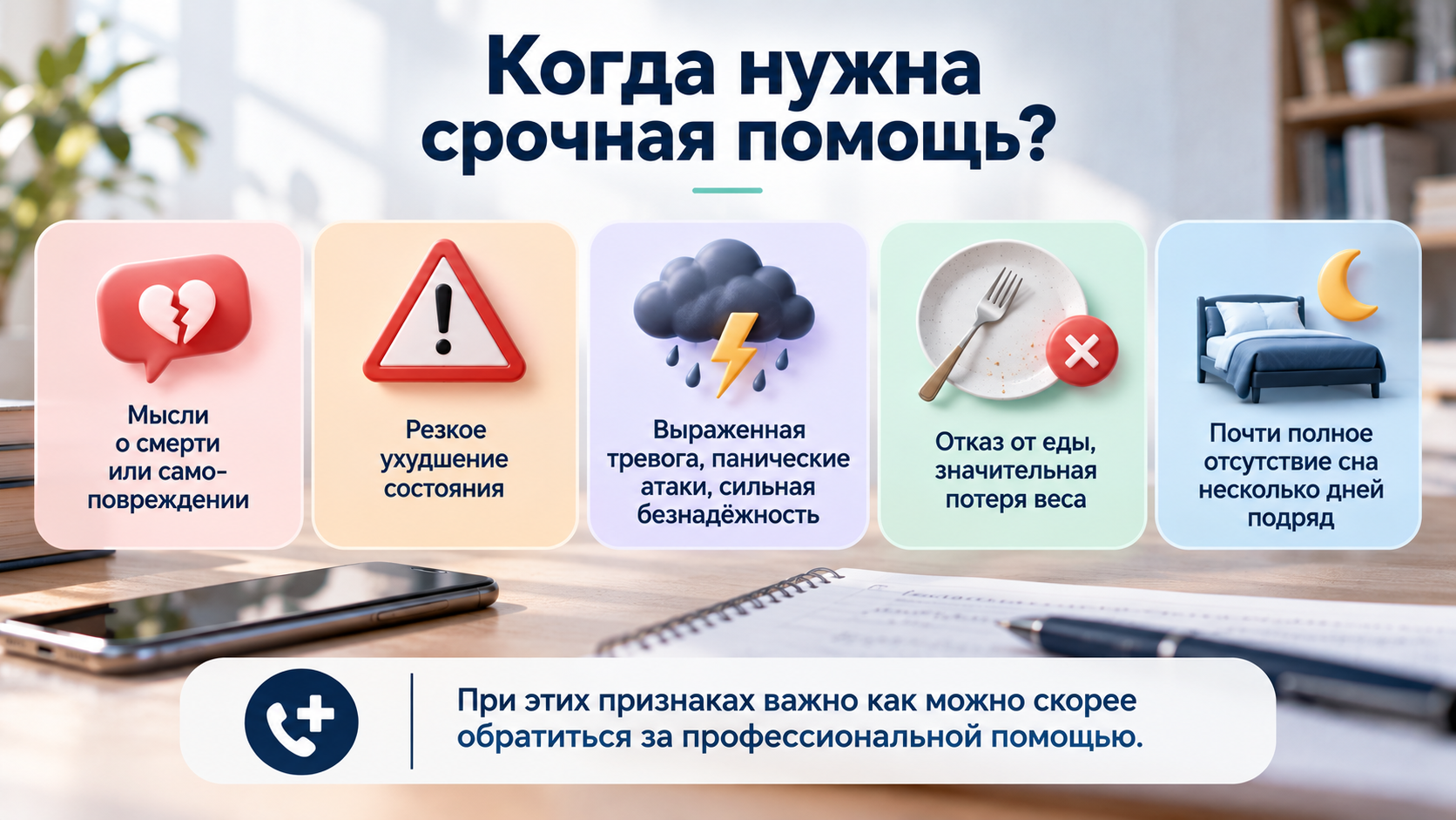 Ситуации, когда ребенку нужна срочная профессиональная помощь