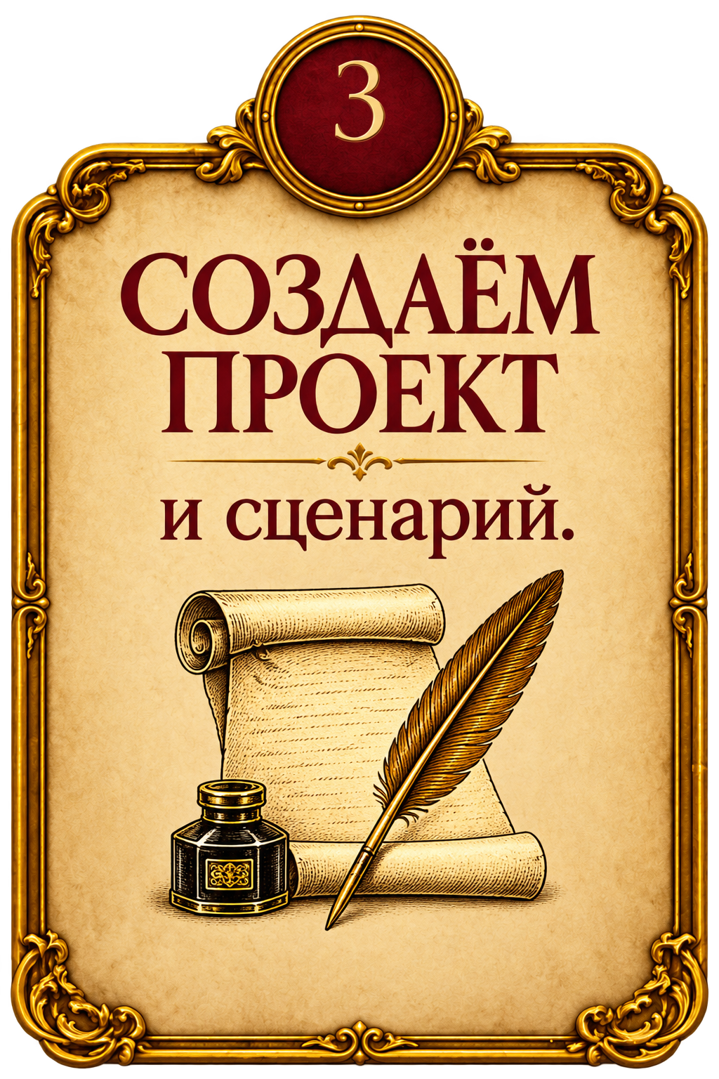 Шаг 3. Создаём проект и сценарий.