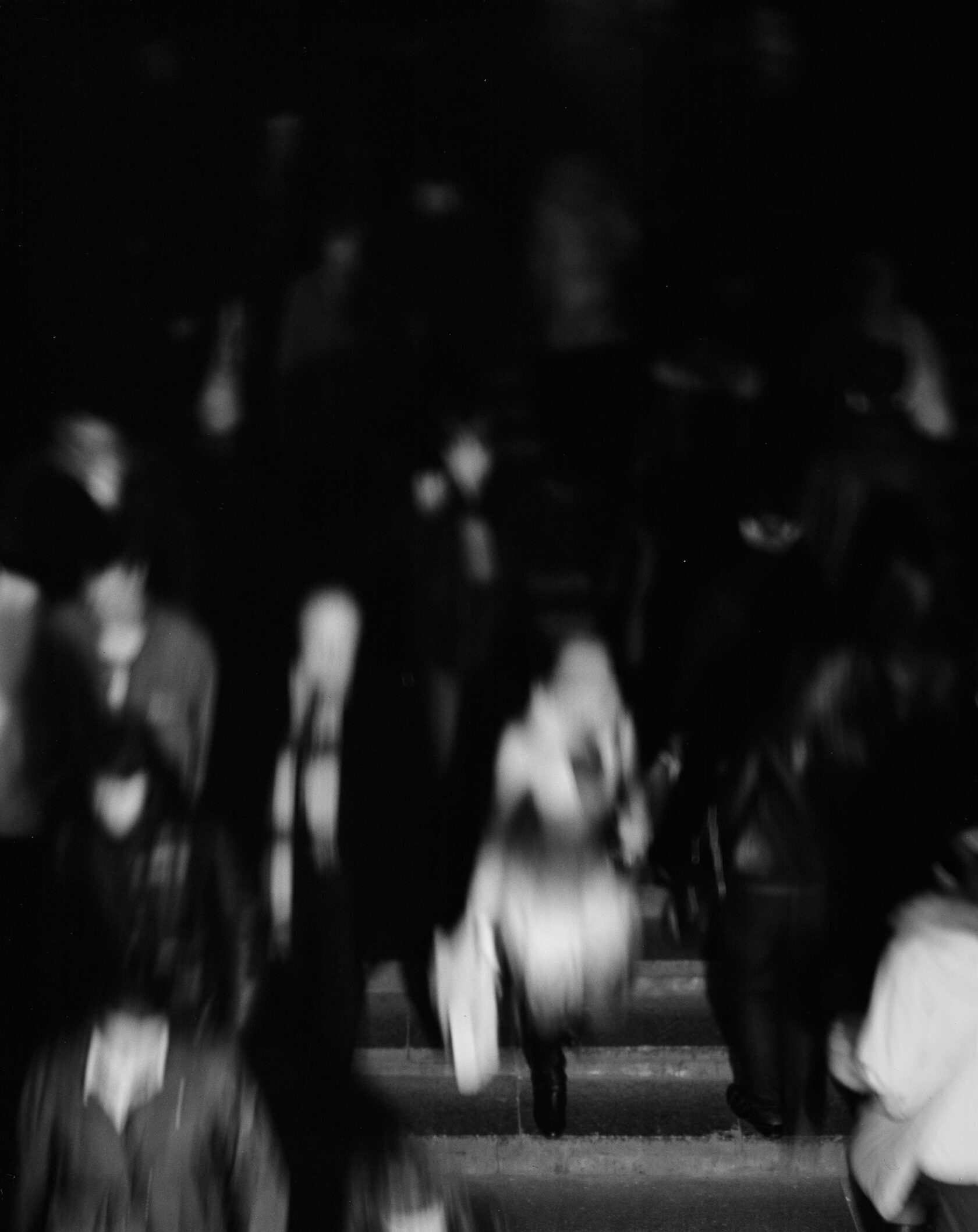 Metro crossing. Moscow. BW negative 4x5 inch 2012