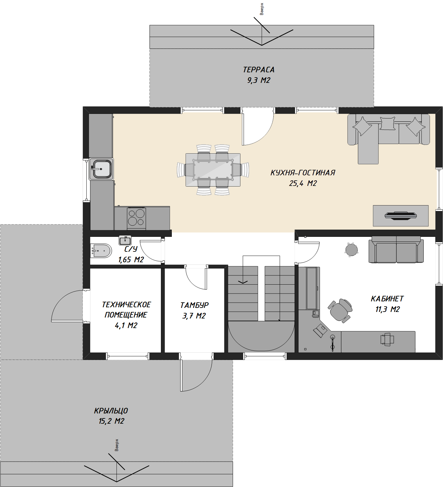 Планировка первого этажа