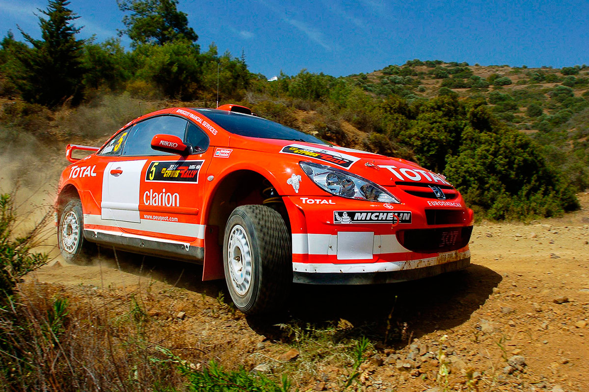 Маркус Гронхольм и Тимо Раутиайнен, Peugeot 307 WRC (468 PWL 75), ралли Кипр 2004