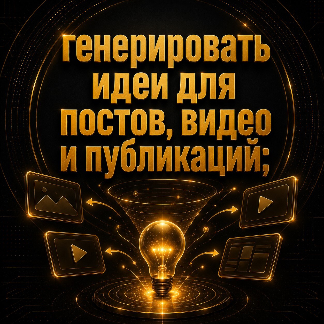 Обложка о создании каруселей по своей нише с помощью AI: эксперт показывает стопку слайдов, идеи и визуальные элементы контента.