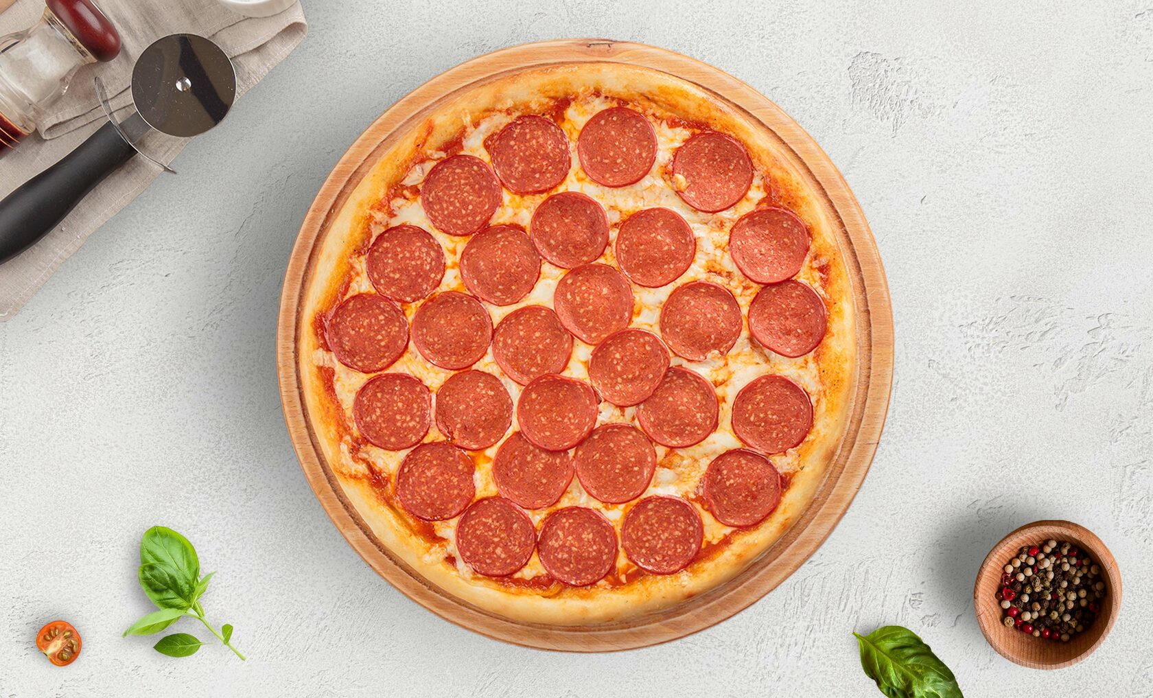 я здесь для обучения мне нужна половина из четырех пицц пепперони хорошая фото 19