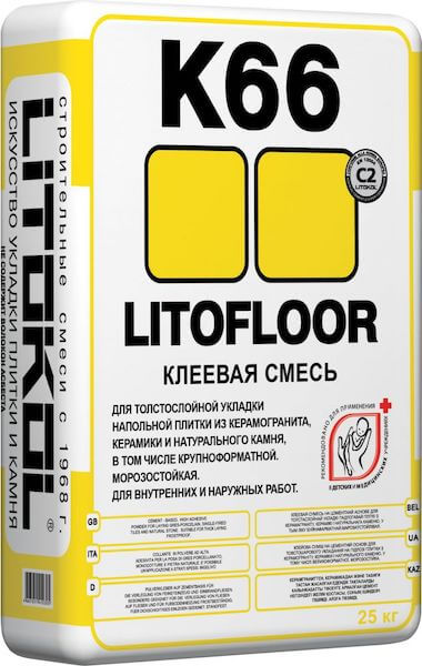 Купить цементный клей Литокол Litofloor К66 в Самаре