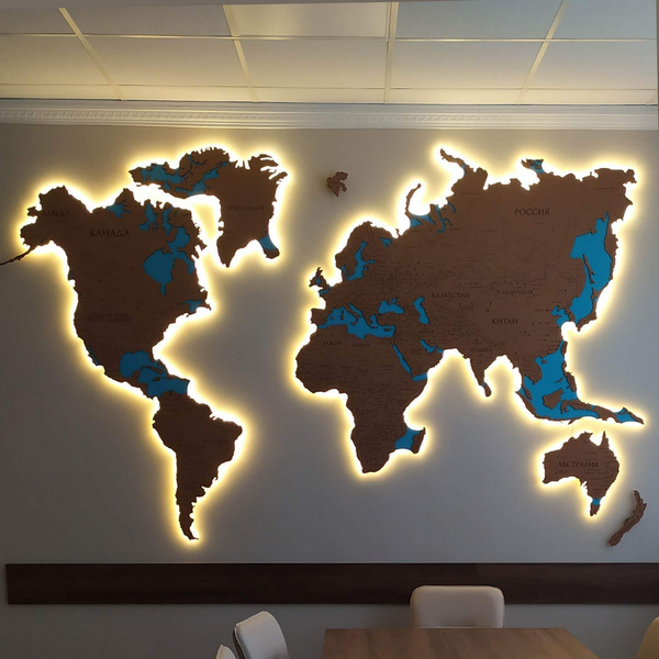 Карта мира из пробки на стену купить, цена