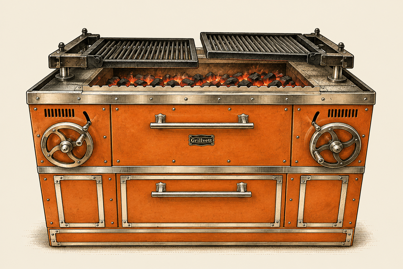Sobremesa’s copper Grillvett charcoal grill