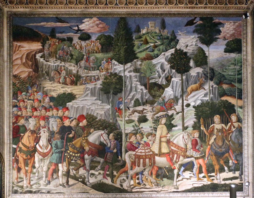 Benozzo Gozzoli — The Procession of the Magi (Magi Chapel, Palazzo Medici Riccardi, Florence, 1459)