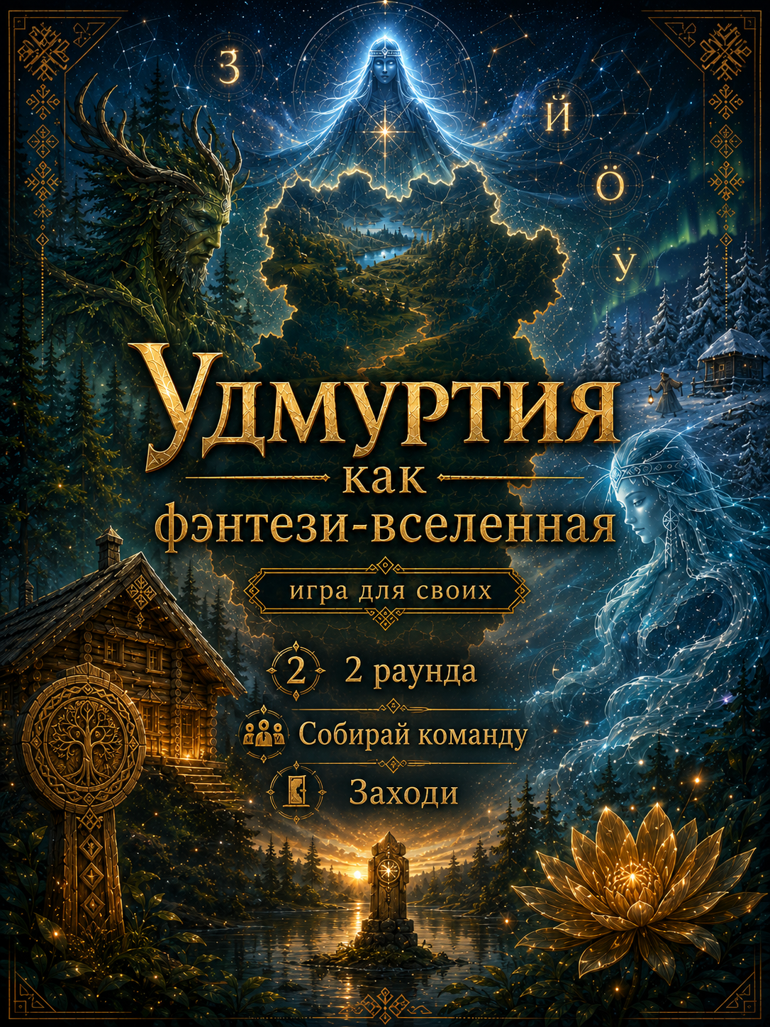Обложка игры Удмуртия - фэнтези-вселенная