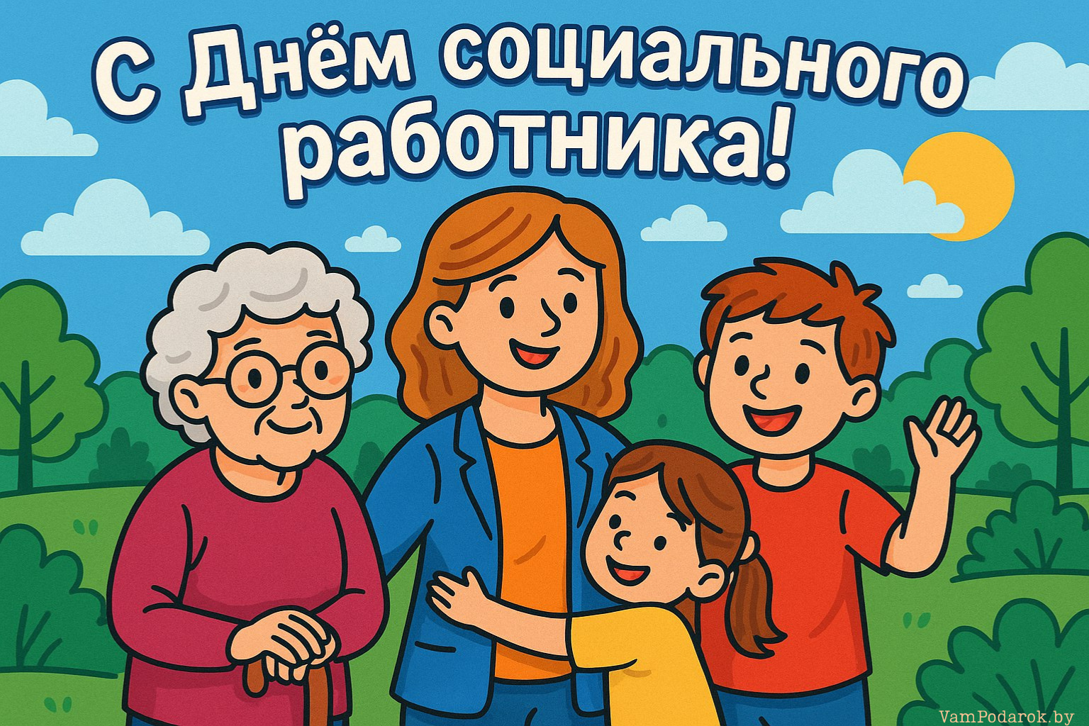 День социального работника – открытка