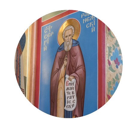 Роспись храма преподобного Сергия Радонежского г. Старый Оскол Белгородская область