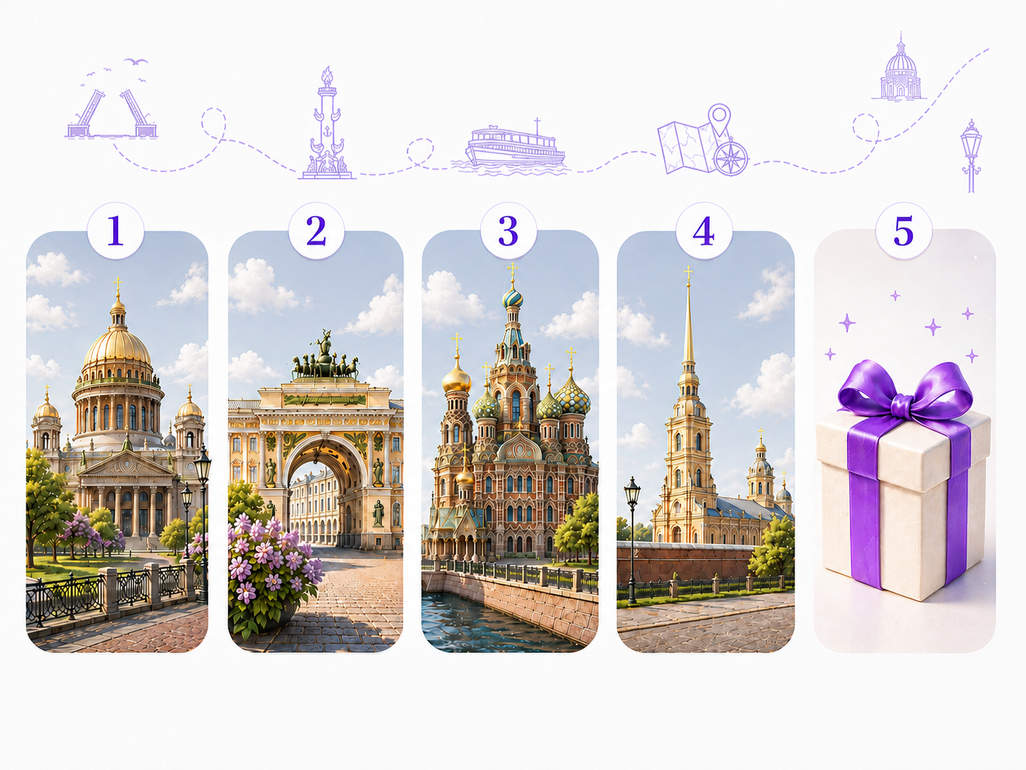 Подарочная коробка с лентой