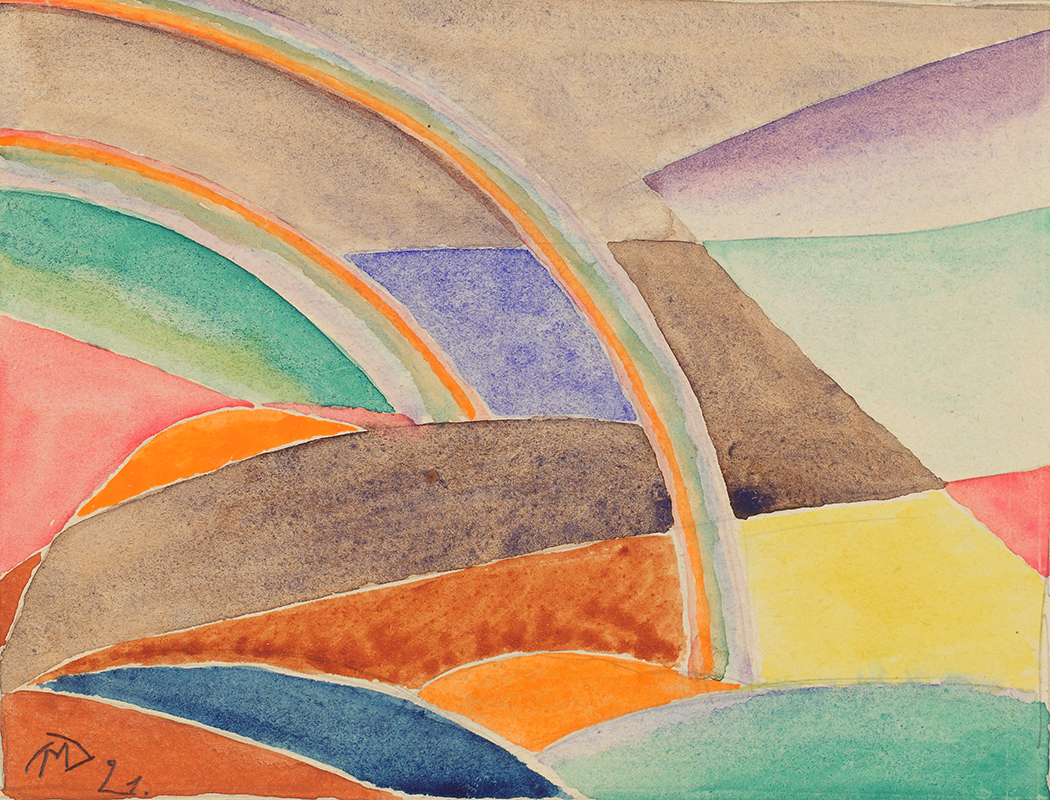 Пейзаж с радугами. 1921 