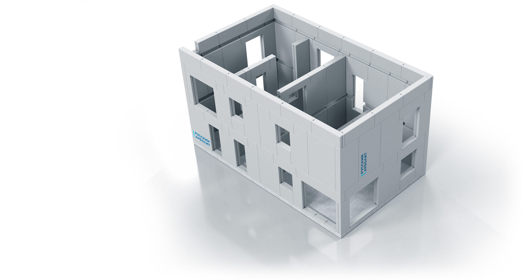Проект двухэтажного дома из арболитовых панелей 172 м² – KA002