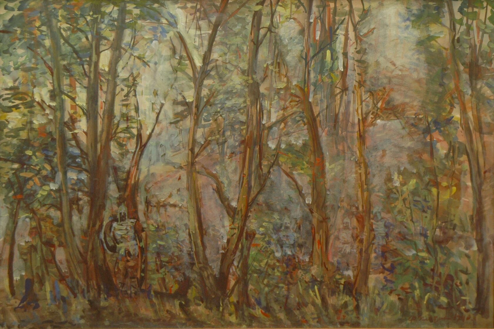 Платов Ф.Ф. Дозор в лесу. 1940 (?)