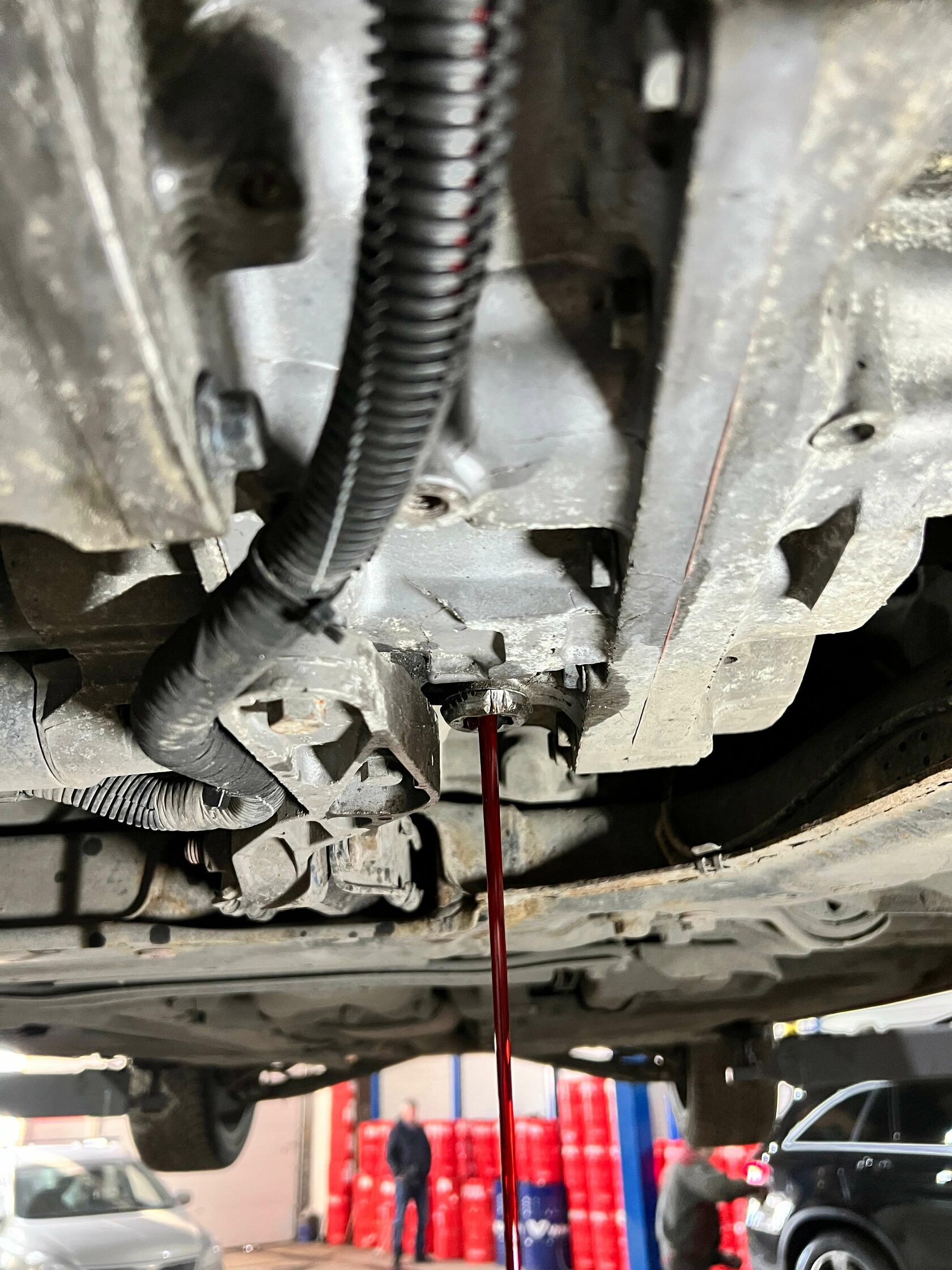 Выставление уровня масла при 50-60 градусах