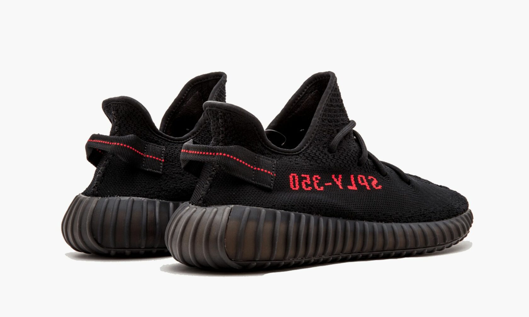 yeezy 350 black with red