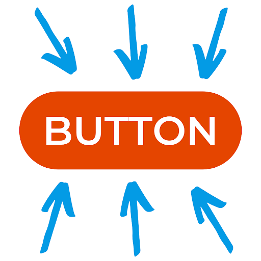 orange button with the text button on it, surrounded by six blue arrows pointing at it