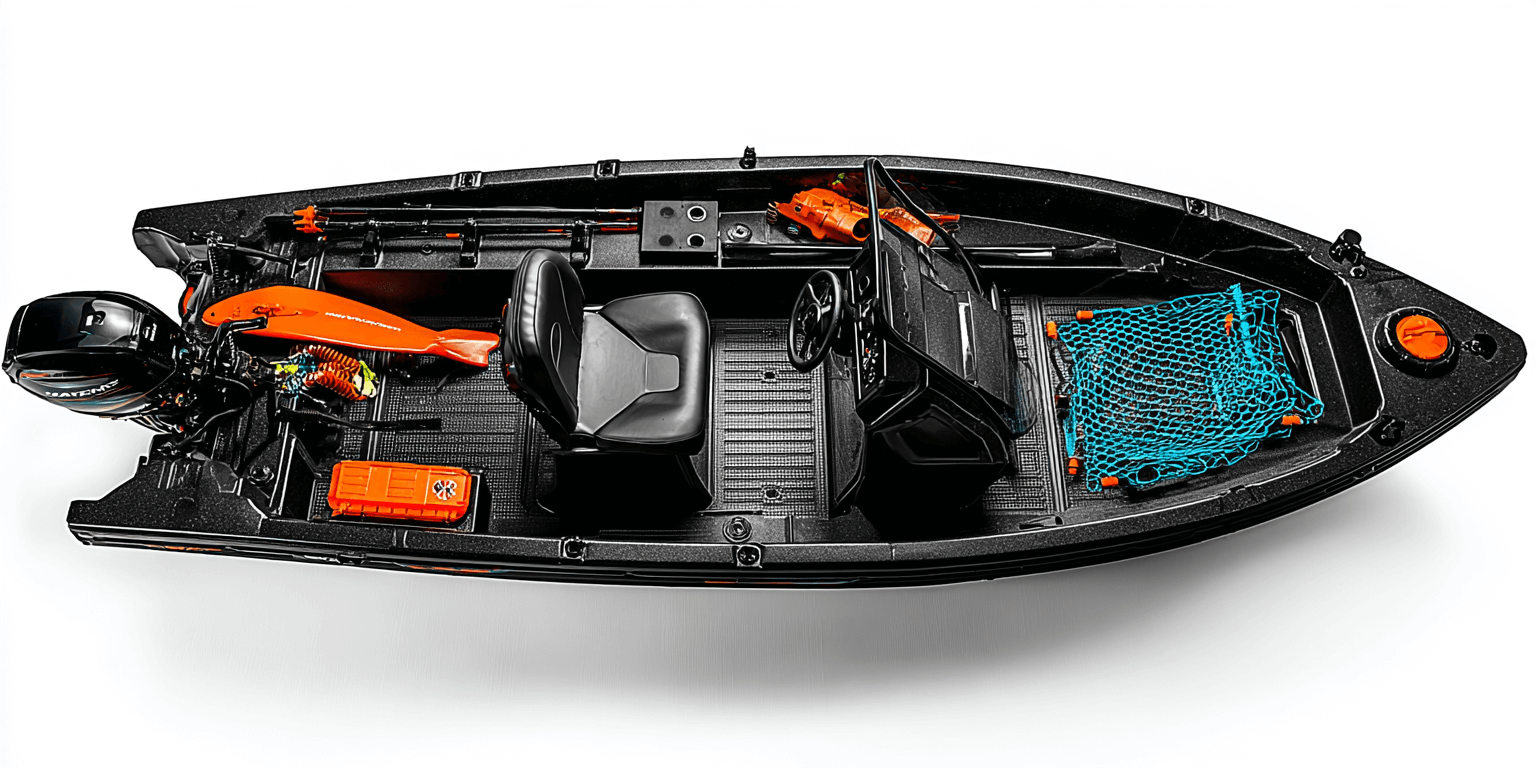 моторная лодка из ПНД пластика