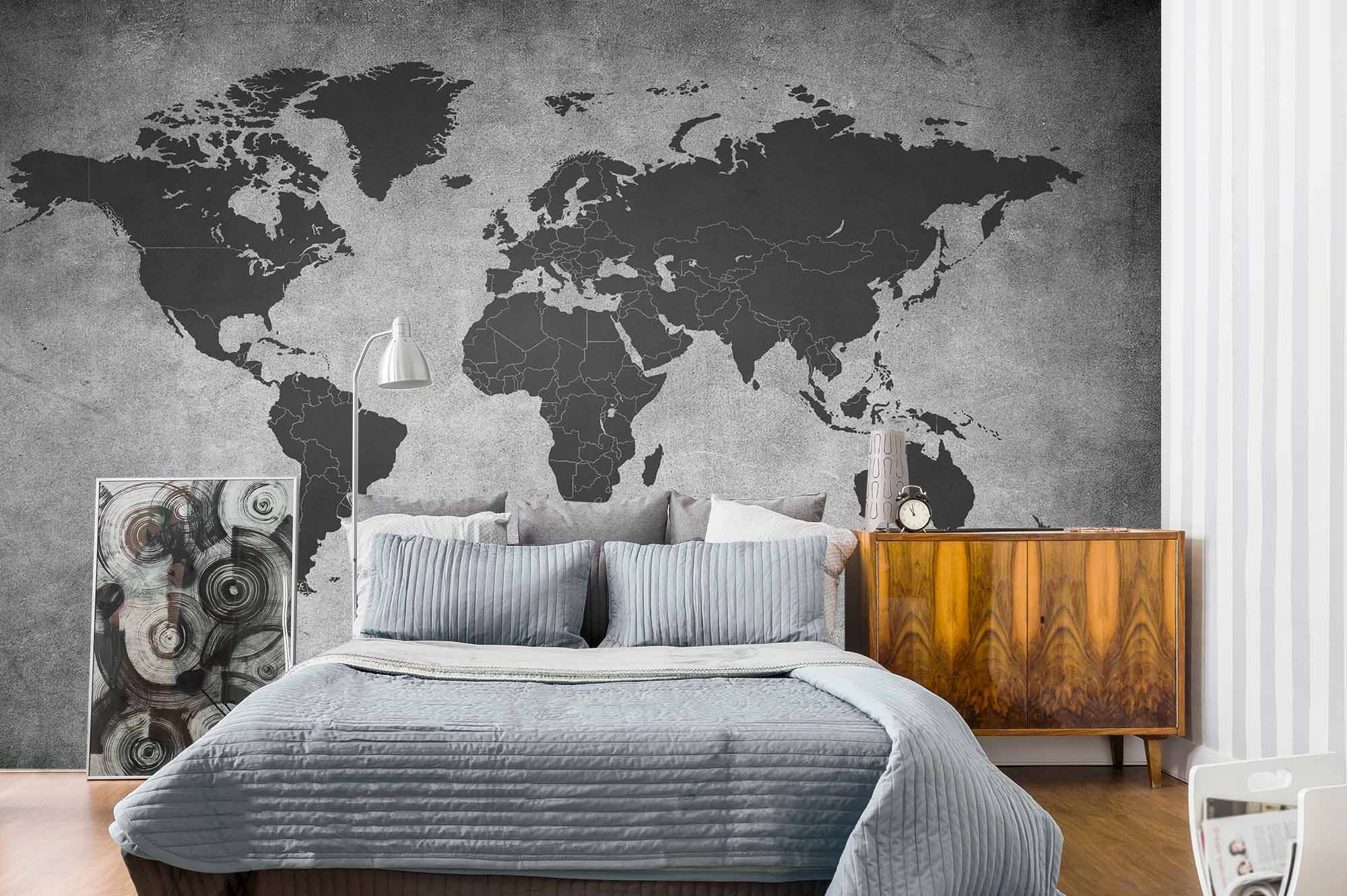 Объемные карты мира на стену с подсветкой и без