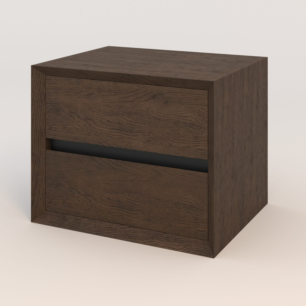 Дизайнерская прикроватная тумба коричневая ADRIANO купить в Москве