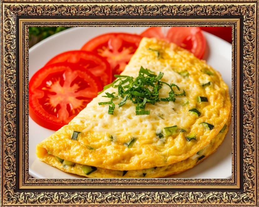 омлет с кабачками и сыром