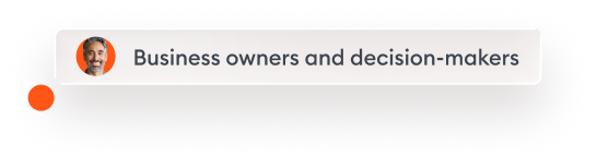 Business owners and decision-makers