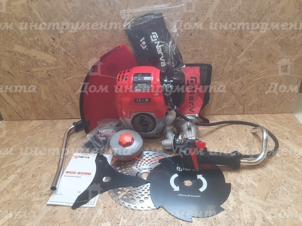 Бензокоса Narva NCG-6200 4-тактна — потужна мотокоса 6200 Вт для великих площ