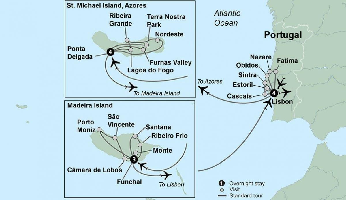 авиасообщение между материковой и островной Португалией