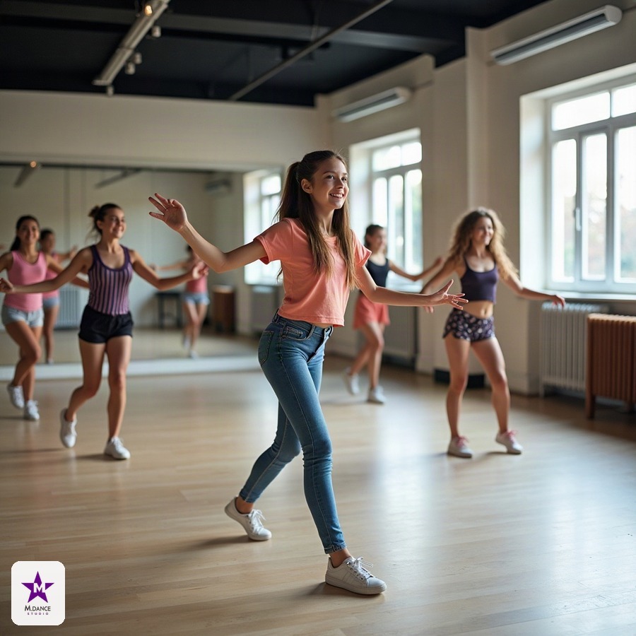 Как проходят занятия по гёрли хип-хопу в школе танцев M.Dance в Одинцово