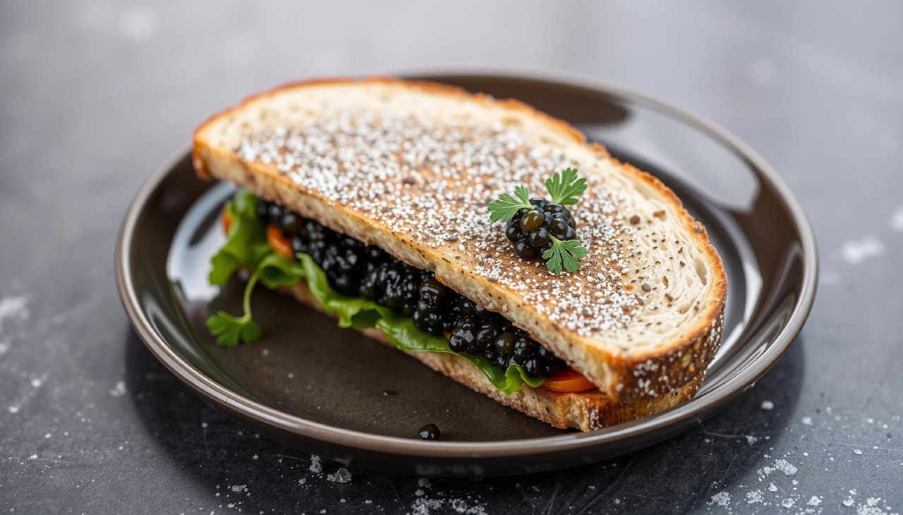 бутерброд с икрой