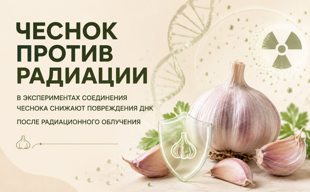 чеснок против радиации