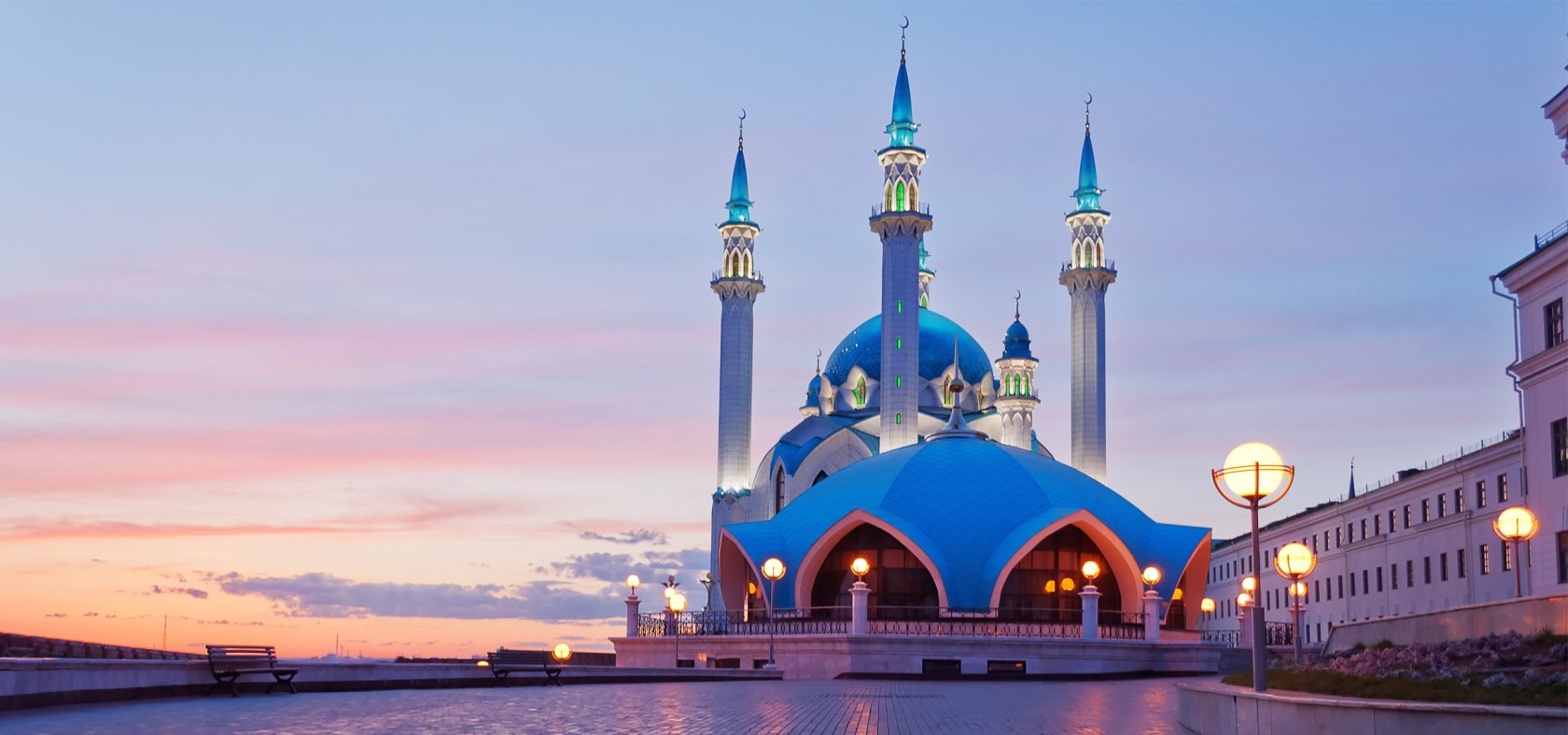 страны архитектура ночь мечеть Астана Казахстан скачать