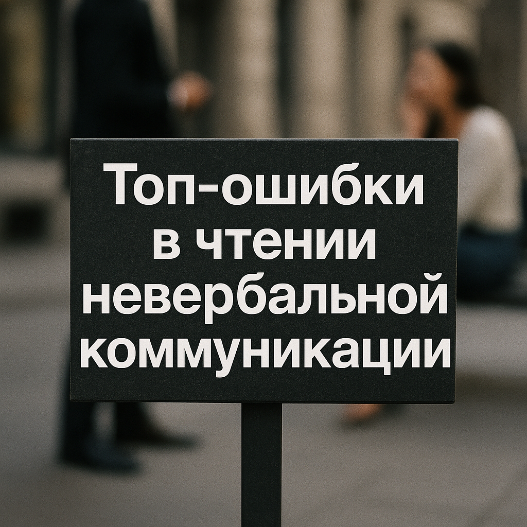 Топ-ошибки в чтении невербальной коммуникации