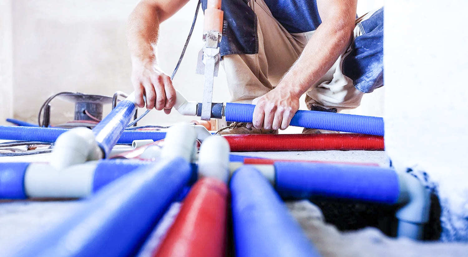 установка трубопровода