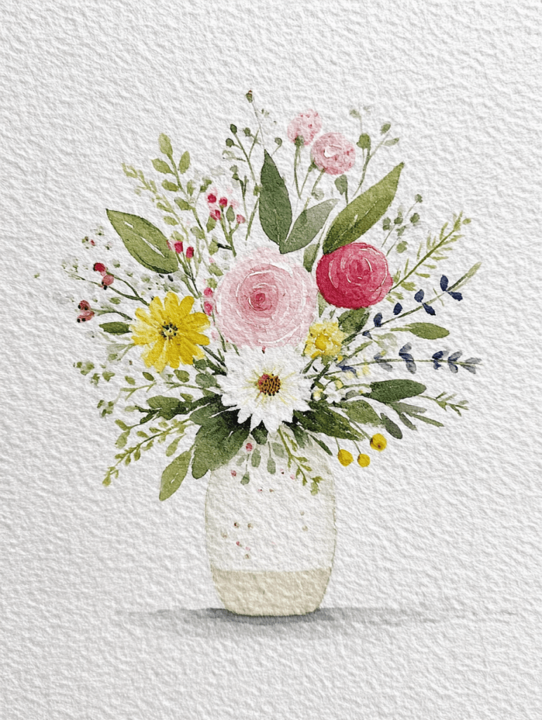 10 простых идей для весенней акварельной живописи для начинающих 93