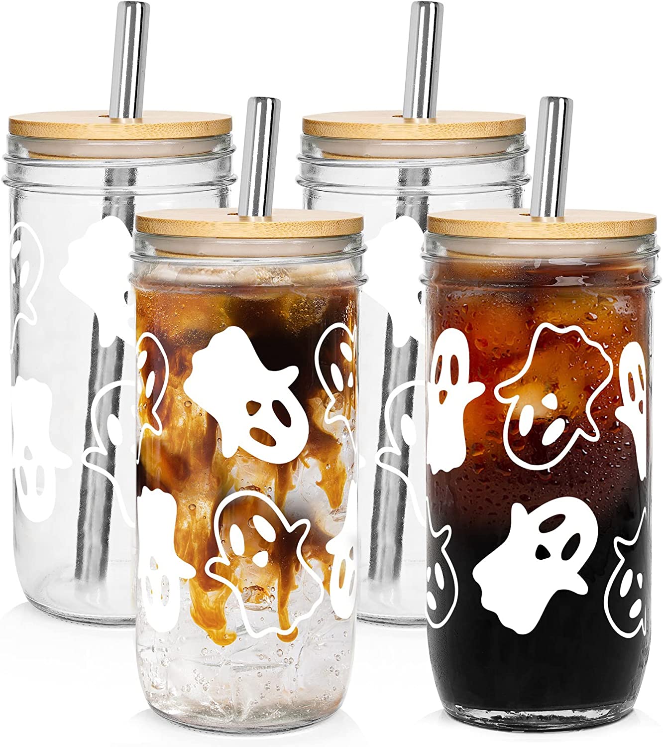 Be Kind To Your Mind Themed Iced Coffee Cup Glass - Trendy Glass Jar – LB  Diamond Store