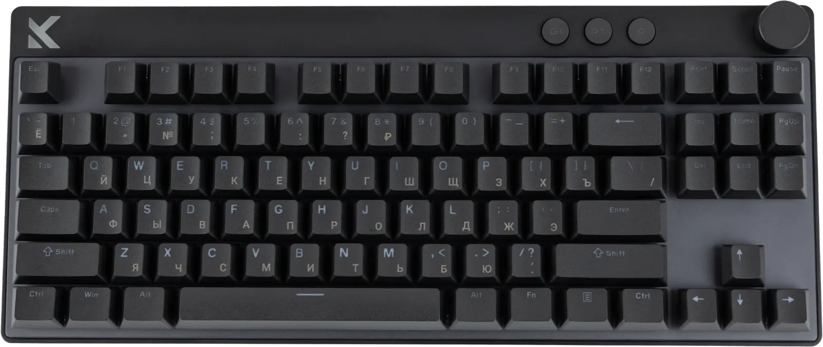 MCHOSE MIX87 Black — магнитная клавиатура 80%, RU / EN