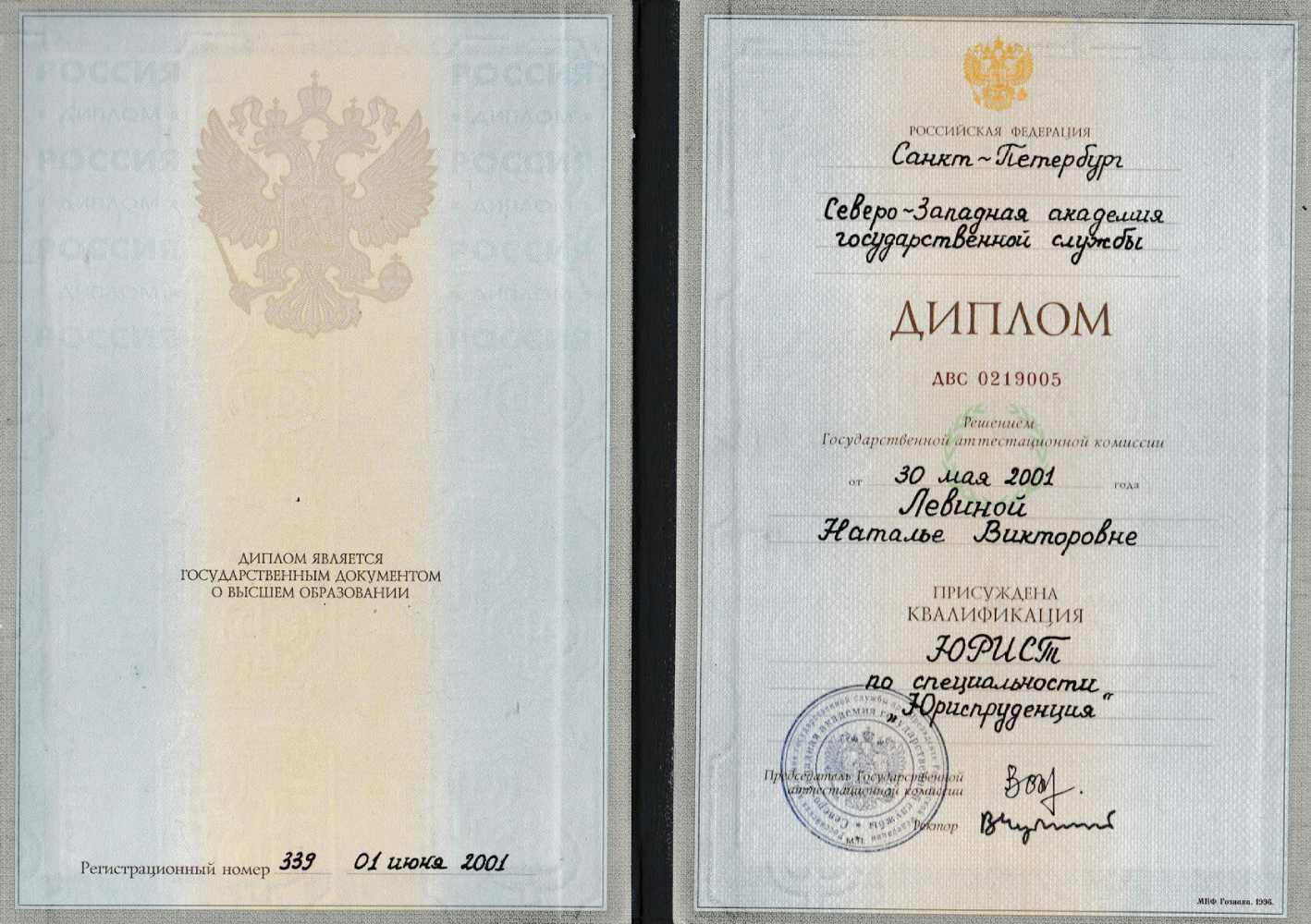 Диплом юриста по делам наследства