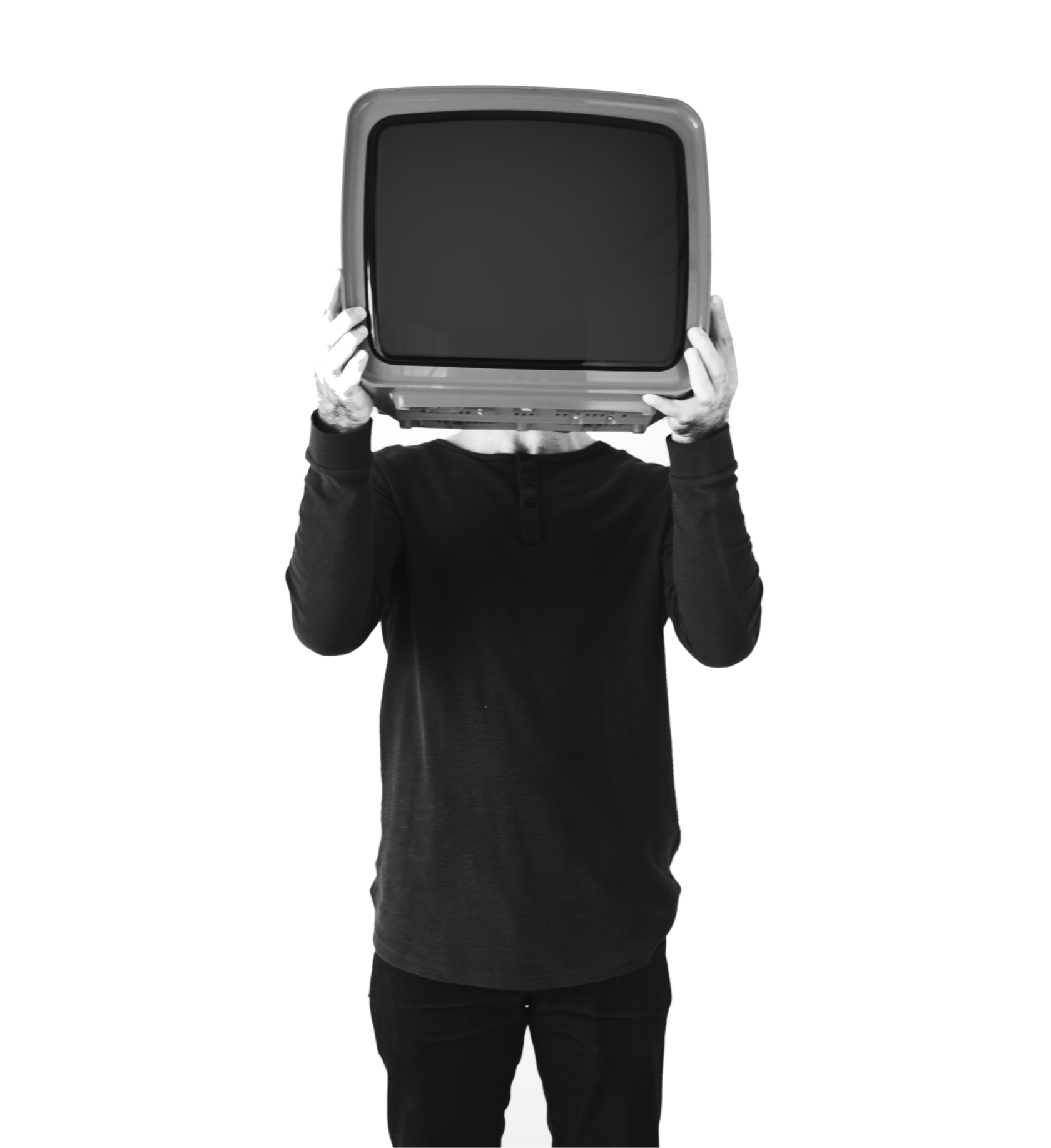 Tv man купить. Телевизор вместо головы. Человек телевизор. Человек держит телевизор. Мужчина с телевизором в руках.