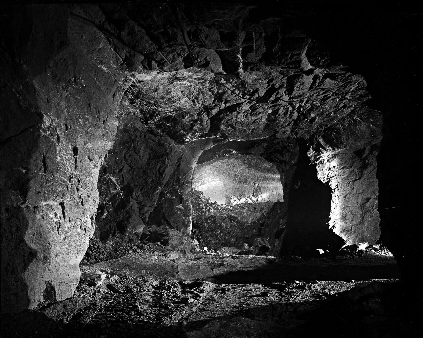 Underground Mine. Magnezit. Russia. 4x5 BW Negative. 2012