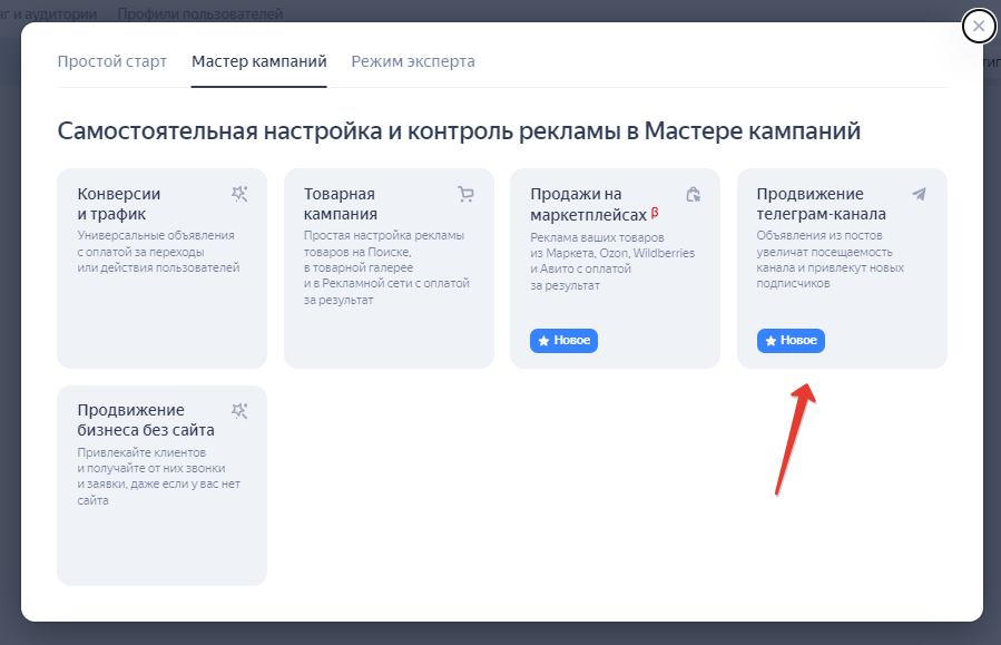 кампания продвижение телеграм канала