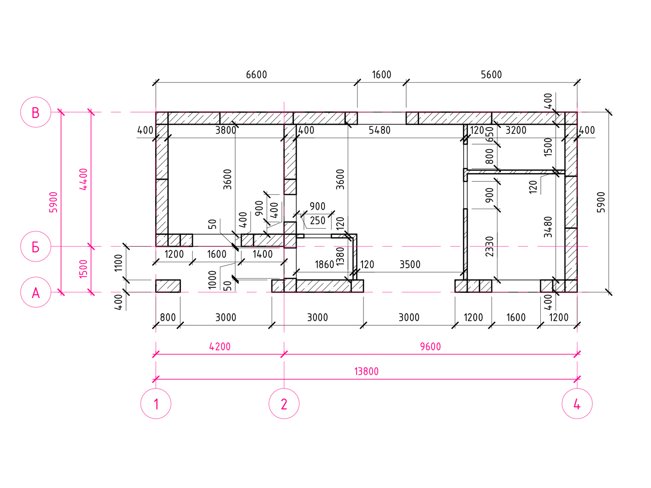 Проект дома из арболитовых панелей 62 м² – SA011