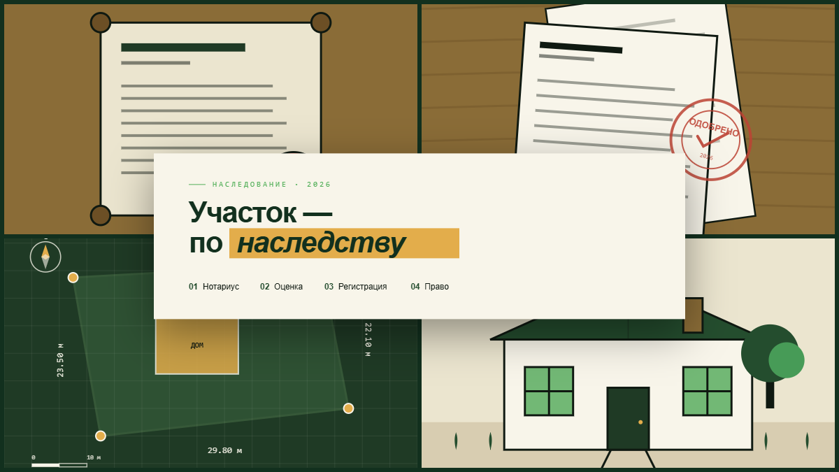 Оформление наследства на земельный участок у нотариуса и в Росреестре