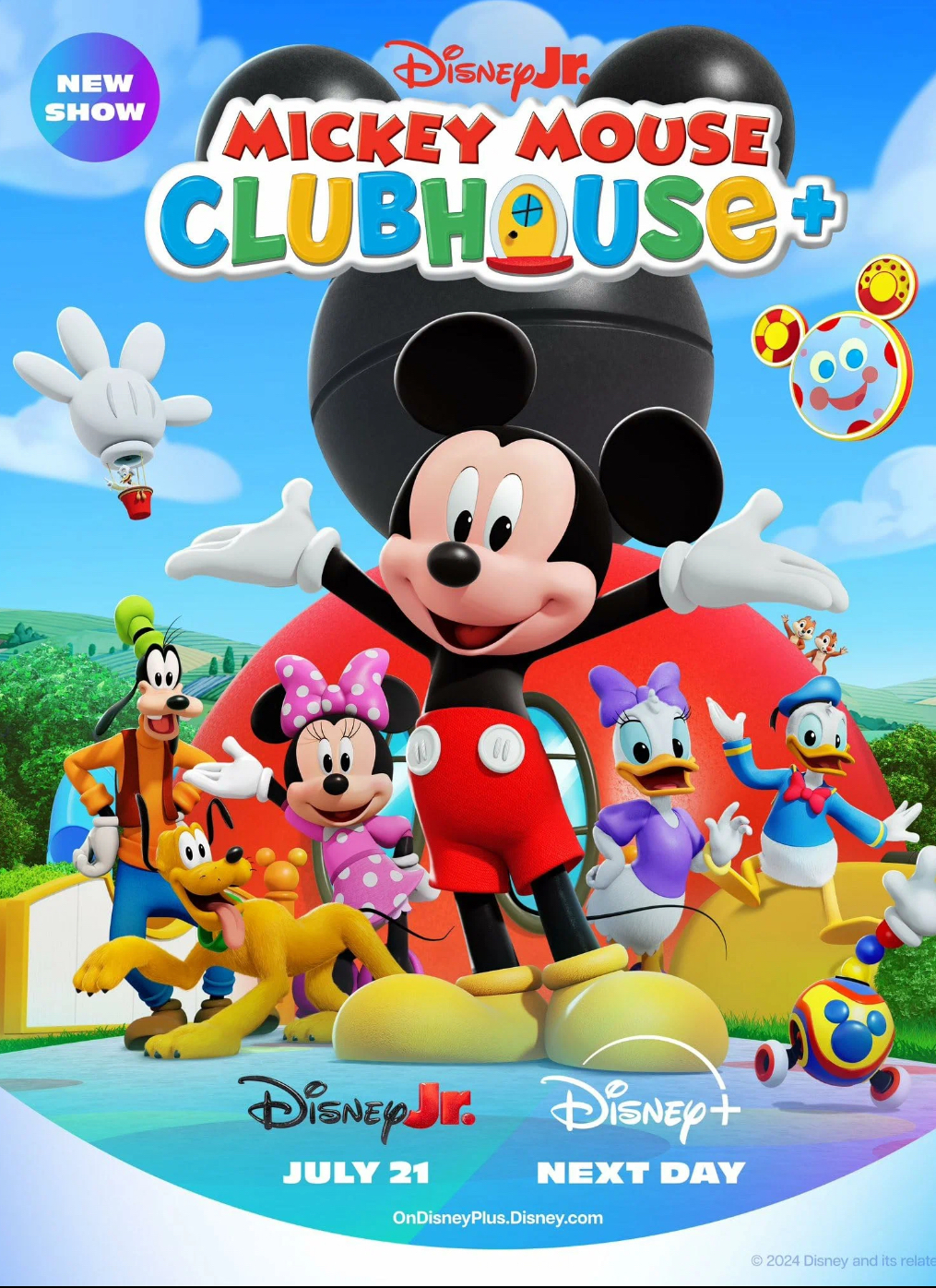 Обложка мультсериала Микки Маус Клабхаус для статьи про мультфильмы на английском