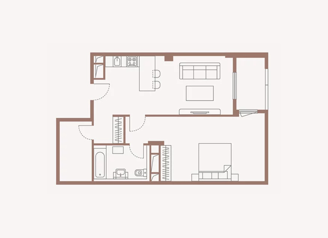 Планировка лота №6, 65 м²