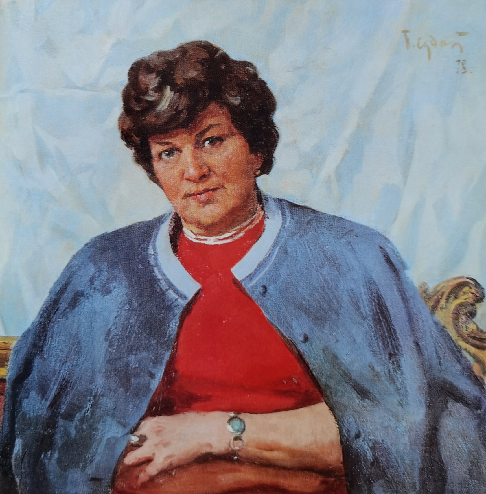 Портрет жены в красном, 1978 г.