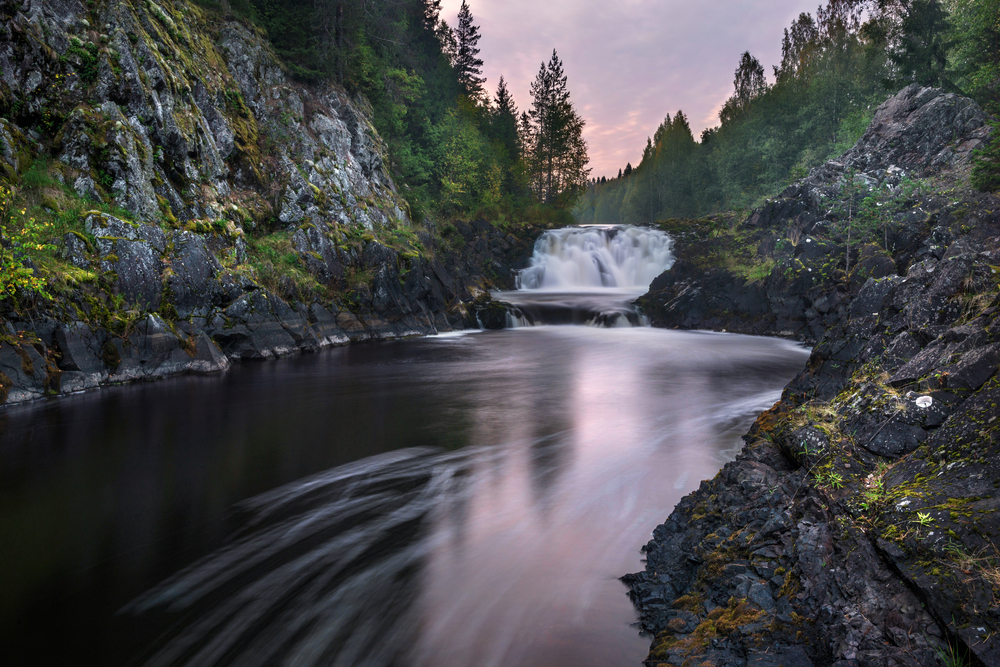 Водопад Кивач 4k