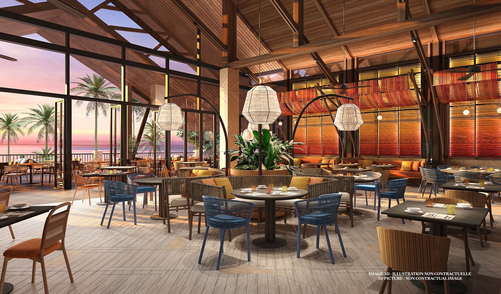 Визуализация ресторана Club Med Borneo