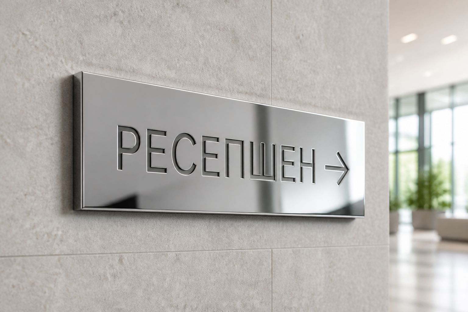 РЕСЕПШЕН — зеркальная поверхность в интерьере